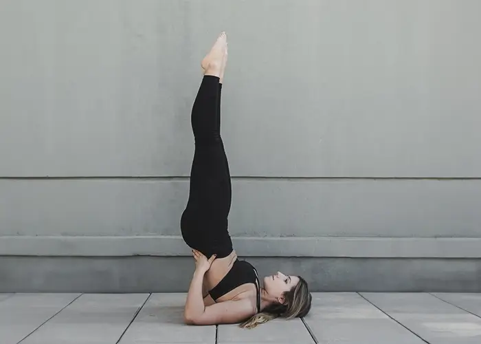 Shoulder Standing Yoga Asana